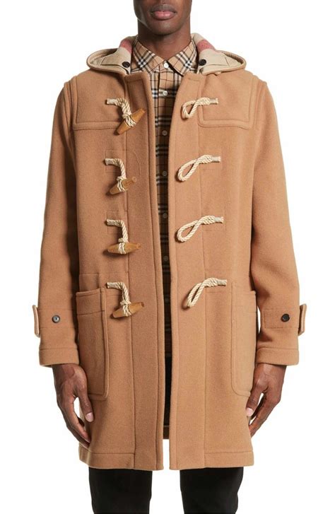 burberry wool toggle duffle coat|Burberry duffle coat men.